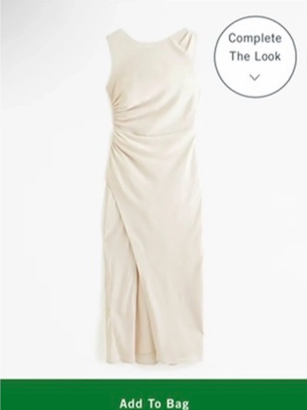 Abercrombie Cream Maxi Dress NWT